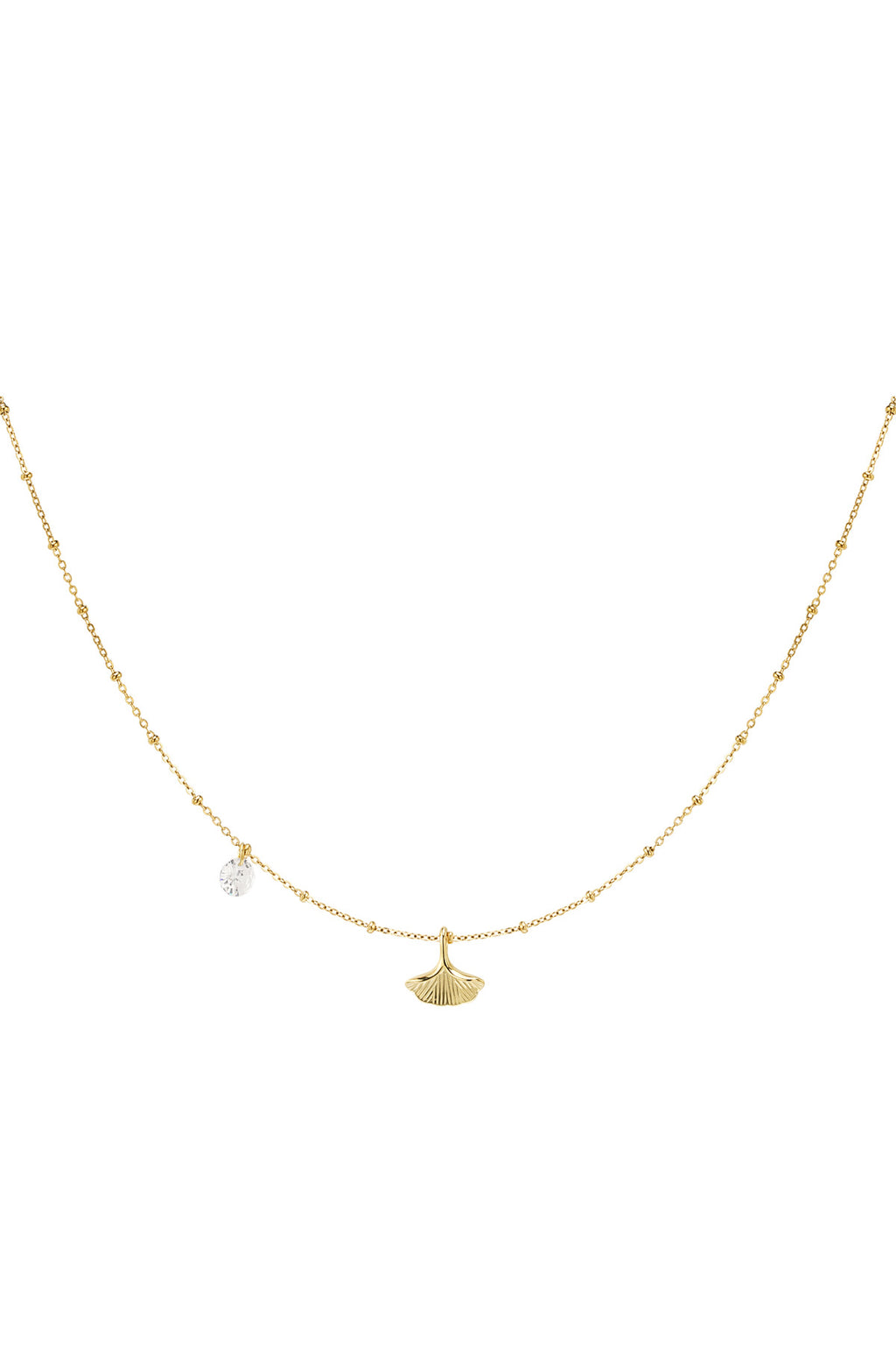 Subtiele ketting met hanger van zeemeermin vin goud