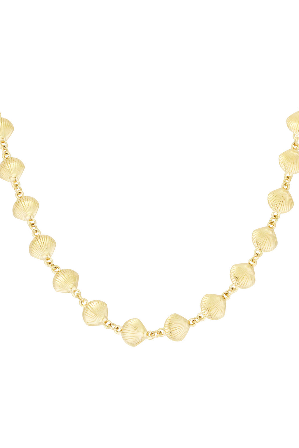 Ketting met schelpjes goud