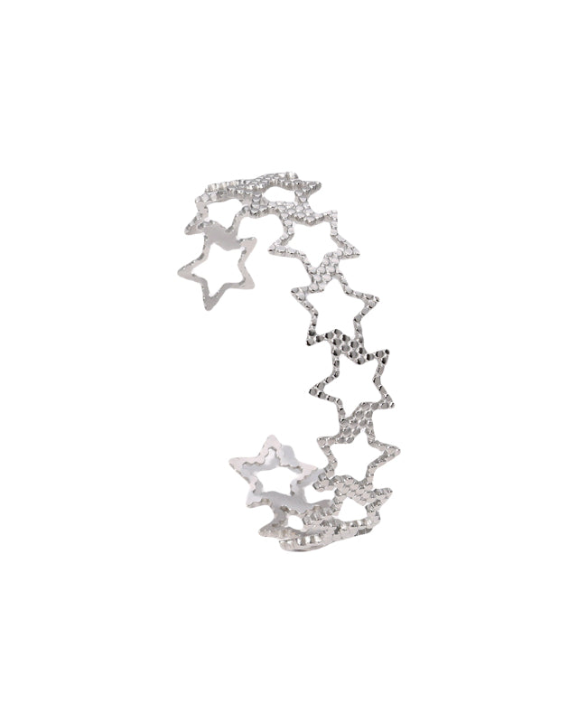 Bangle armband in het zilver met sterren