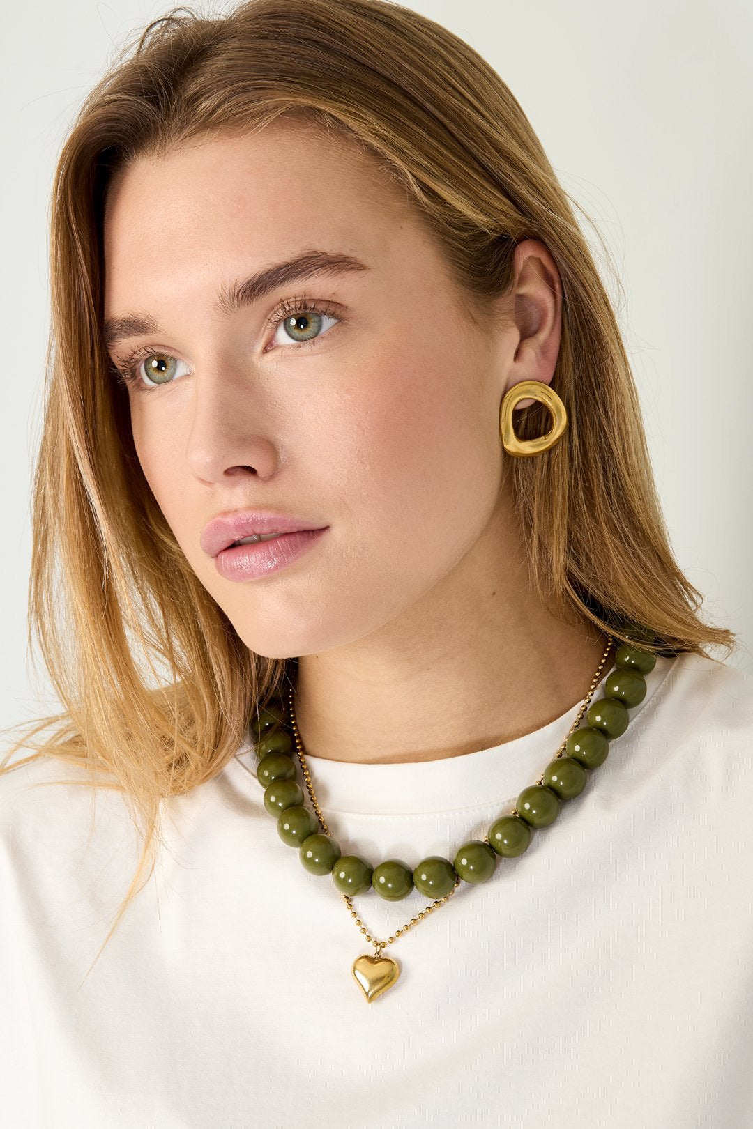 Kralenketting met grote kralen