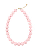 Grote statement kralenketting roze
