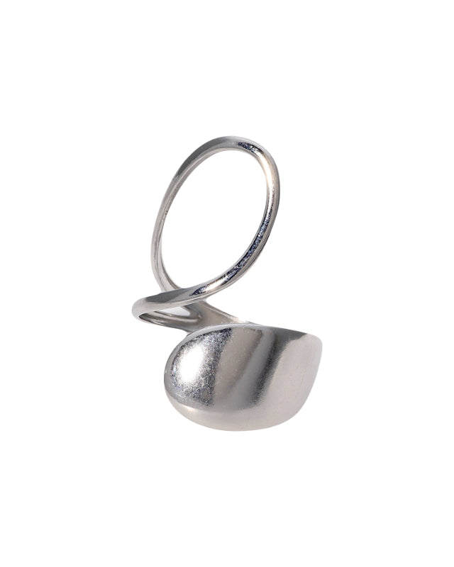 Organische statement ring in het zilver