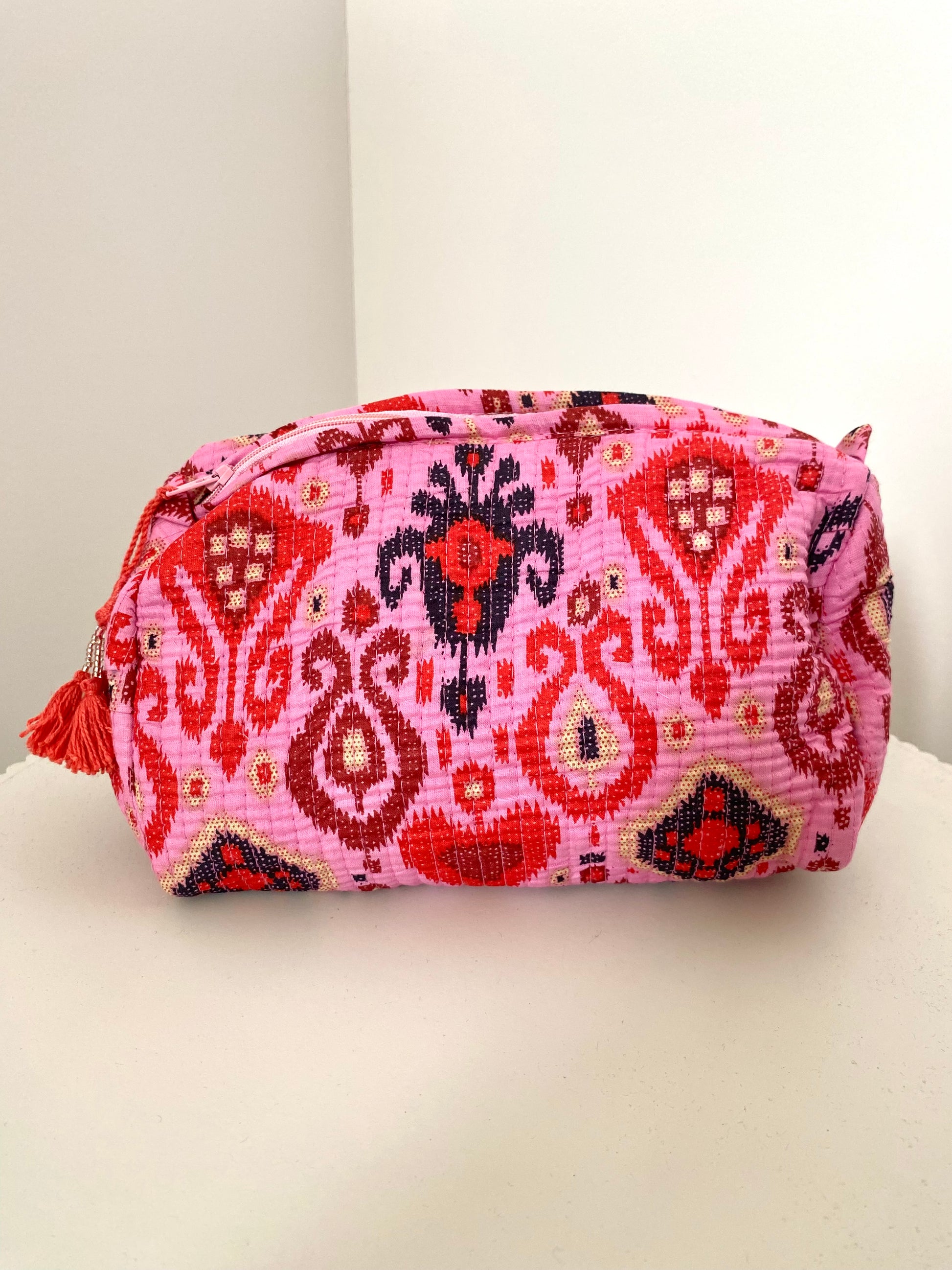 Toilettas met roze print