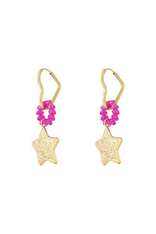 PINK SUMMER OORBELLEN