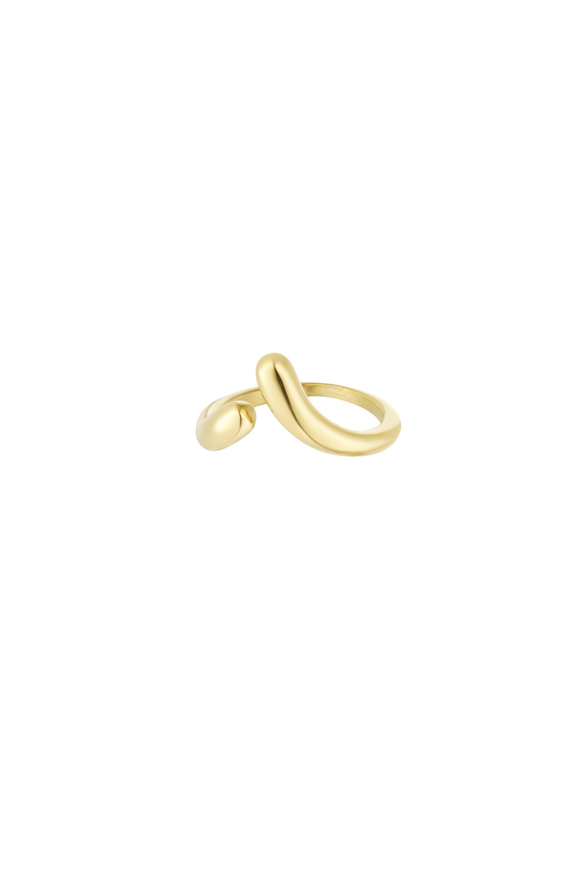 Minimalistische ring gedraaid goud