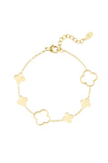 Gouden armband met klavers