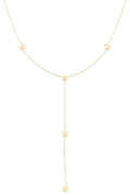 Lange ketting met sterretjes goud