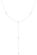 Lange ketting met sterretjes zilver