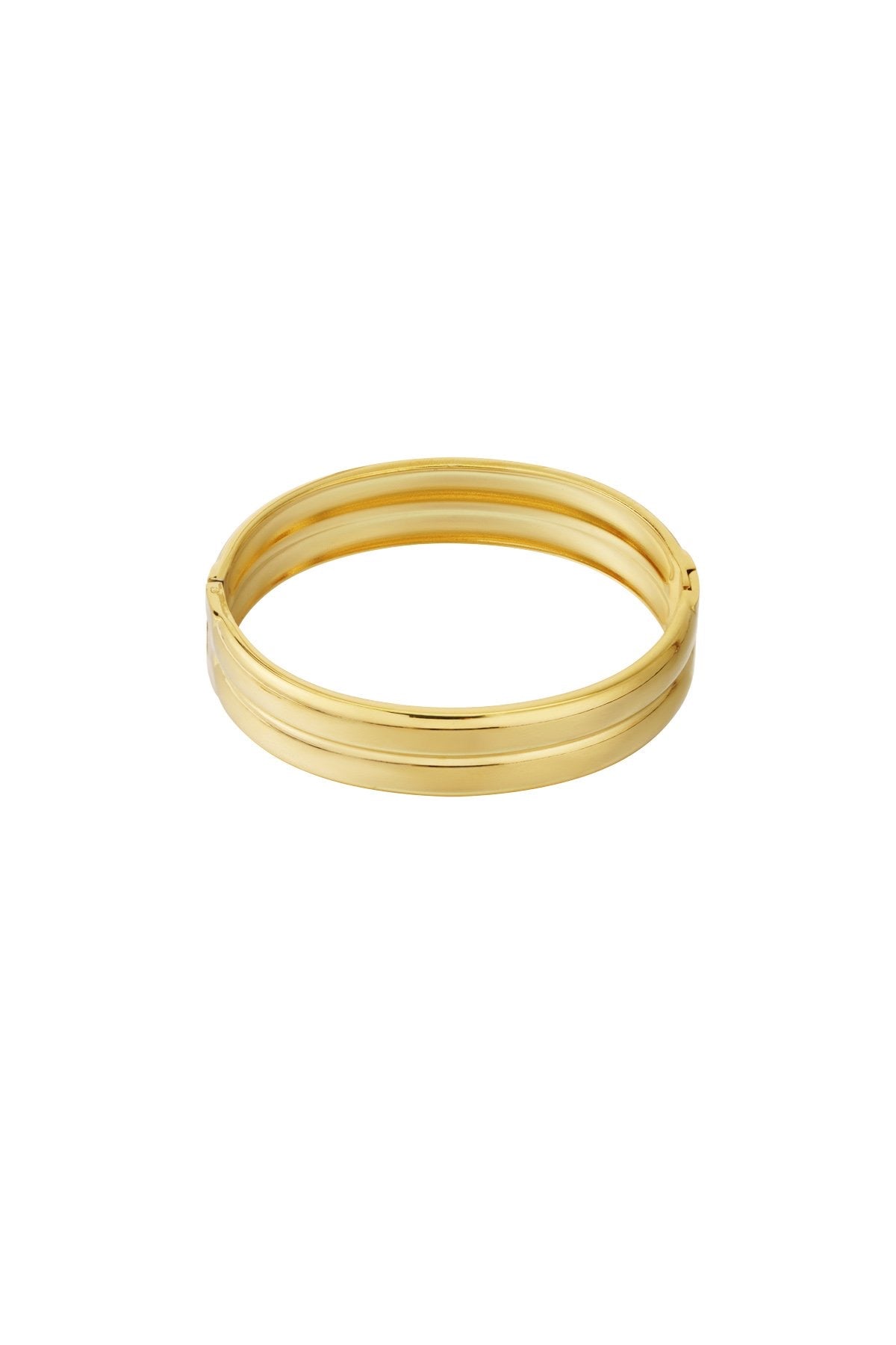 Statement opvallende bangle armband in het goud