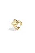 Statement hartjes ring in het goud