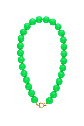 STATEMENT POP GREEN KRALENKETTING