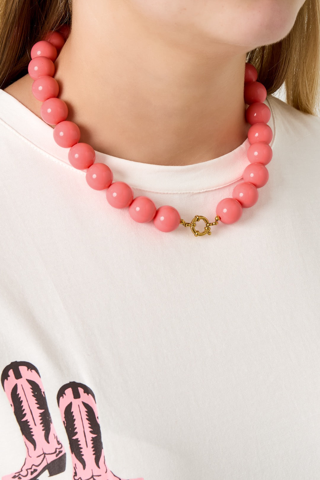 Grote statement kralenketting