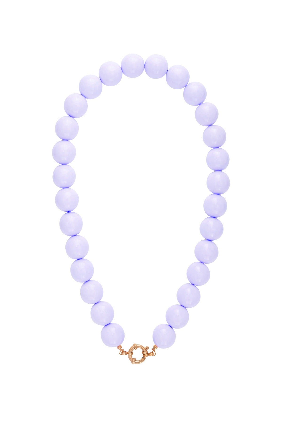 Grote kralenketting lila