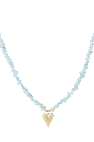 MY HEART BLUE KETTING