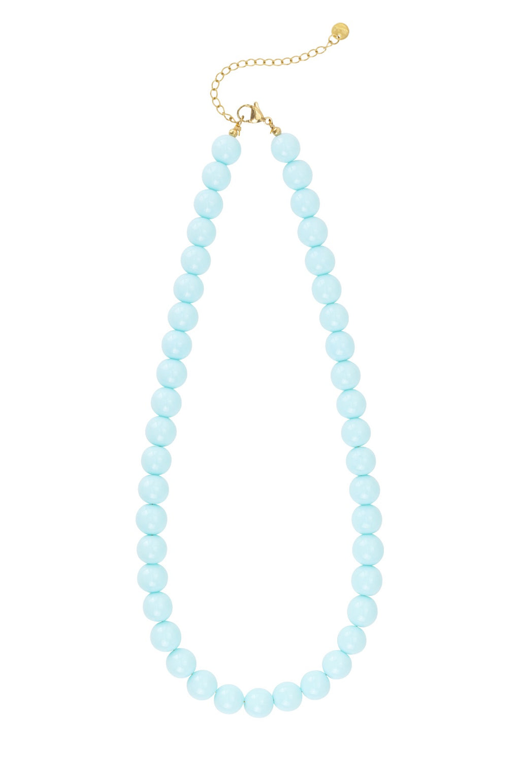 Kralenketting met blauwe kralen