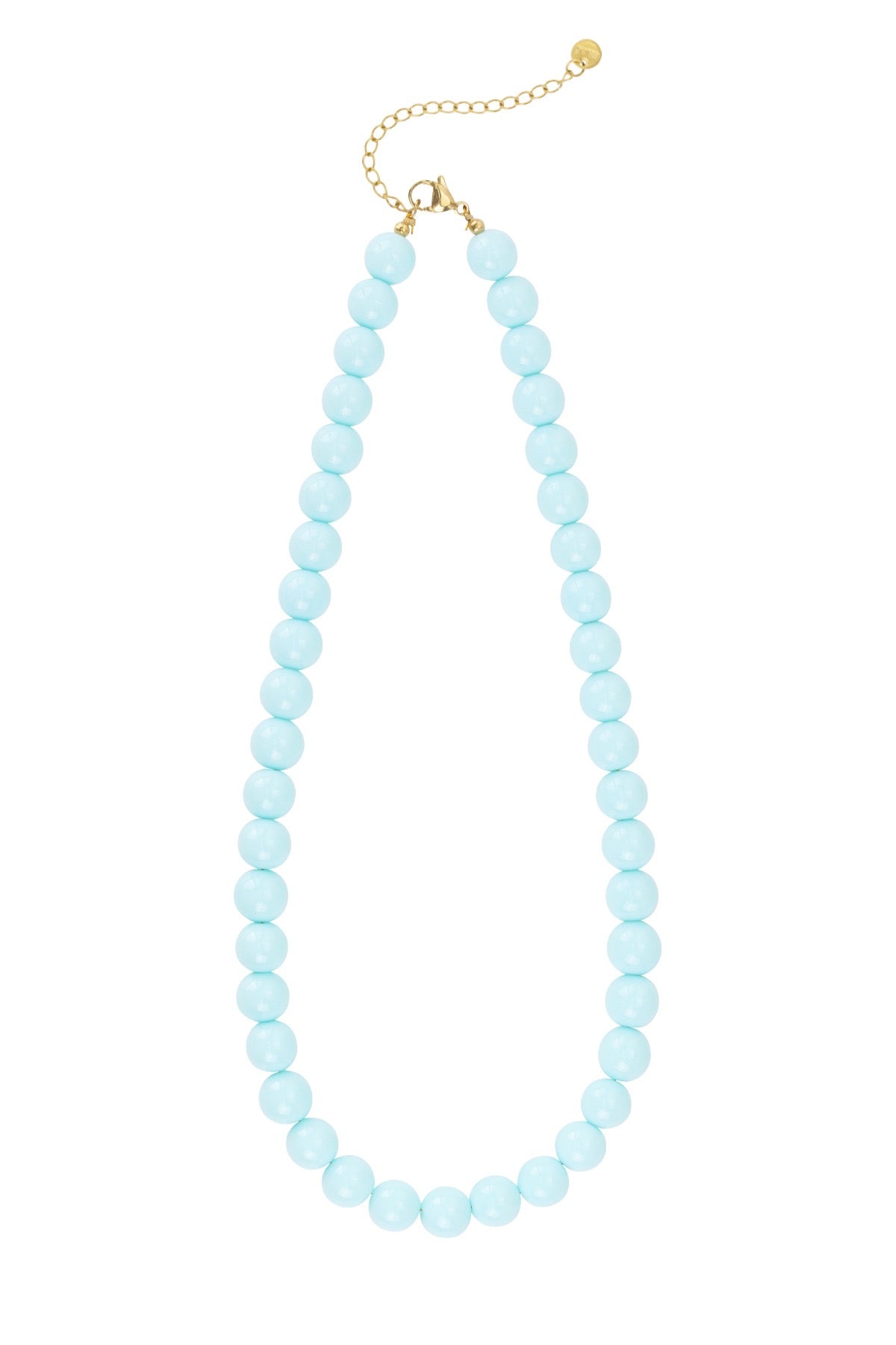 Kralenketting met blauwe kralen