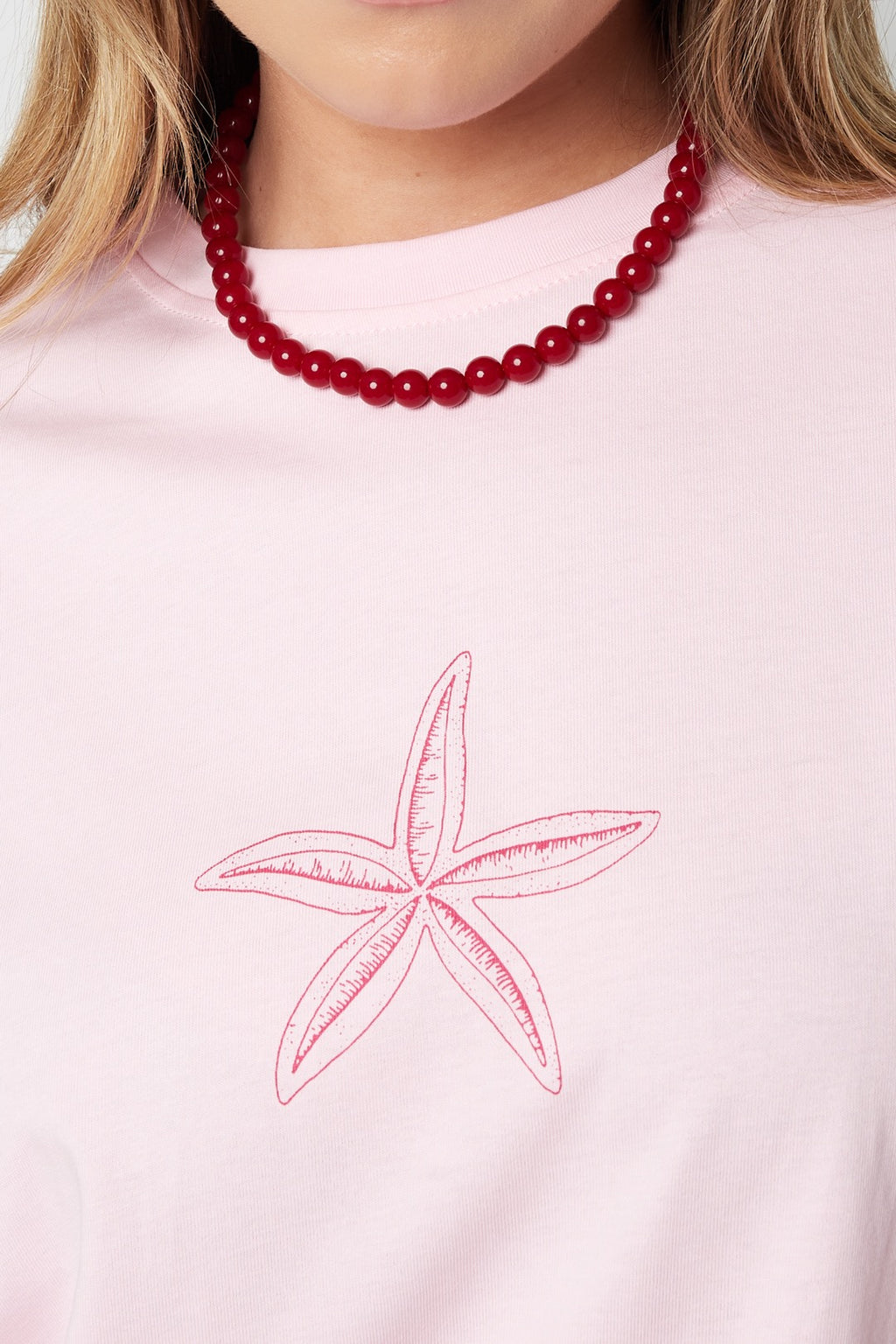 Kralenketting met kleine kralen in bordeaux rode kleur
