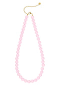 Kralenketting met roze kralen