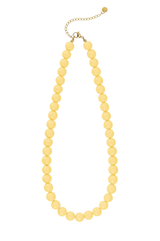 Kralenketting met gele kralen