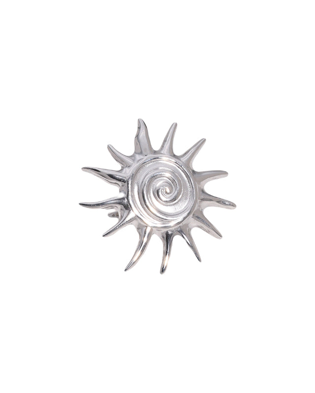 Grote opvallende statement ring in het zilver