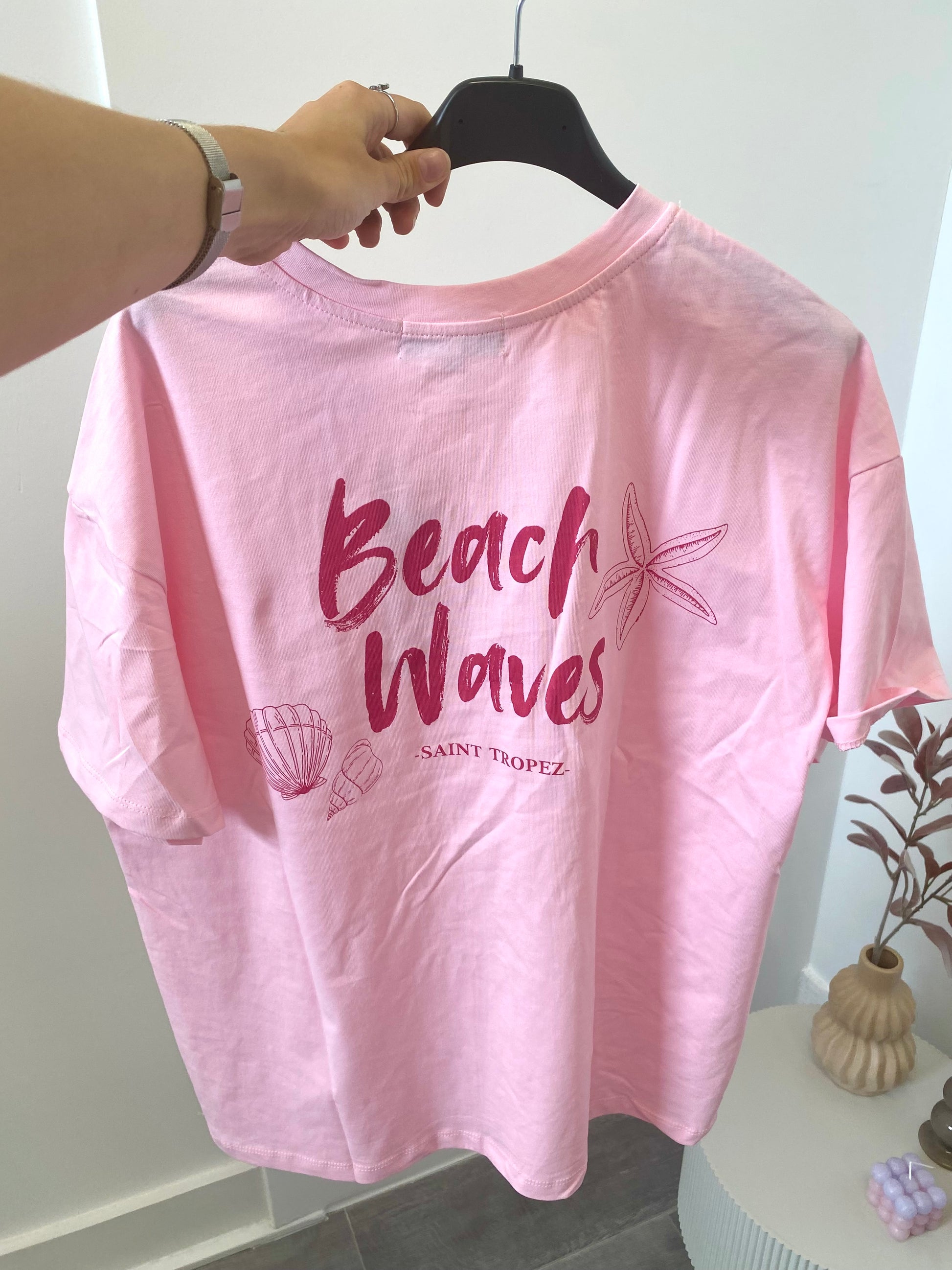 T-shirt met korte mouw en zeester in korte mouw 