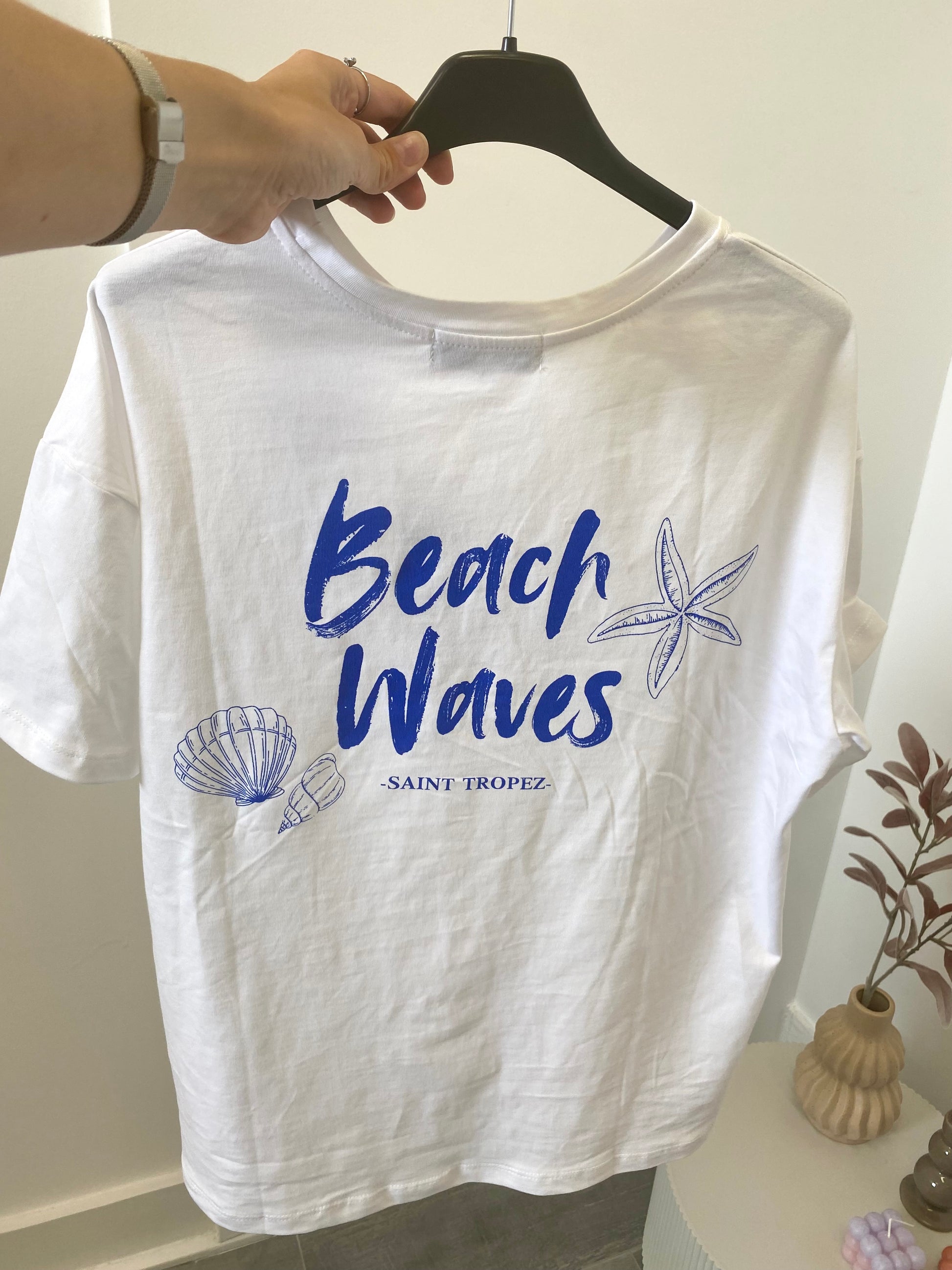 T-shirt met korte mouw en zeester in korte mouw 