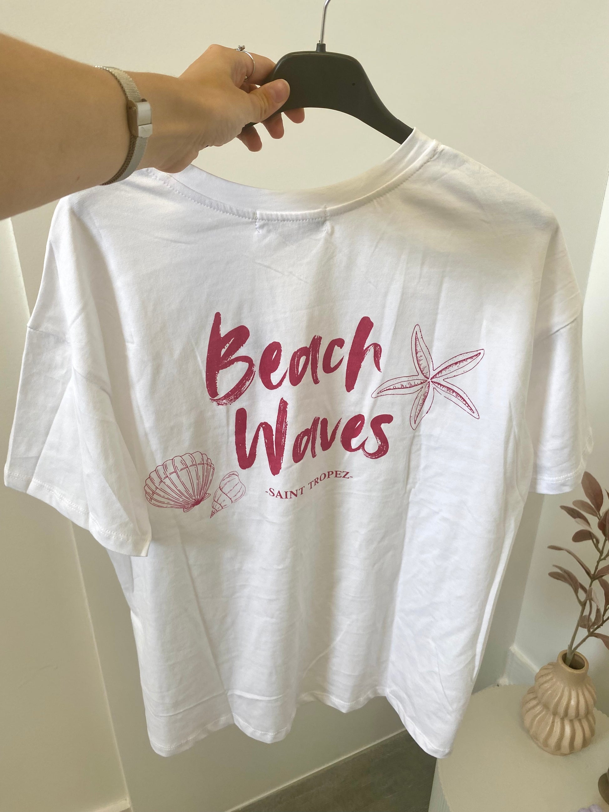 T-shirt met korte mouw en zeester in korte mouw 