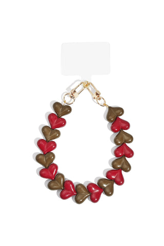 Phonecord Hearts Mix - Brown