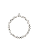 Kralenarmband met zilveren kralen van 6mm