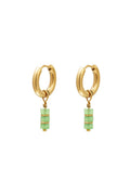 Subtiele hangertjes goud met groen detail