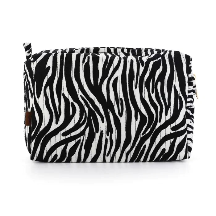 Toilettas met zebraprint groot